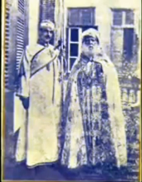 Archdeacon Habib Girgis with H.H. Pope Kyrollos in 1904